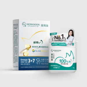 蘑菇生技歐海油＋離胺酸官方組合商品圖，Omega 3-7 護膚亮毛搭配離胺酸免疫力調節，犬貓營養補充